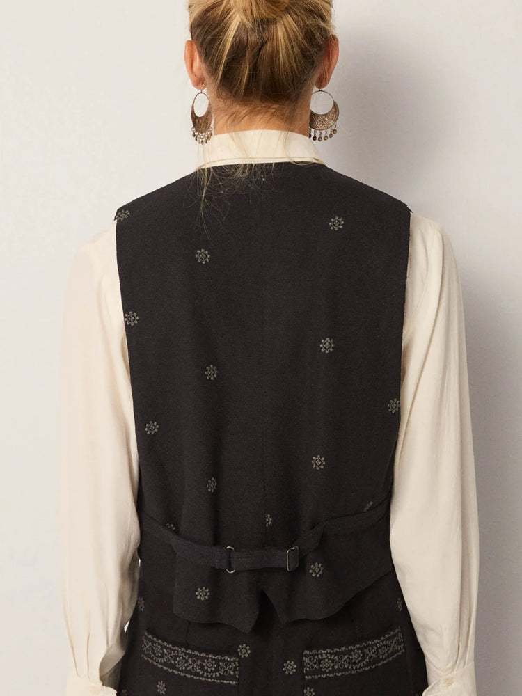 MAISON HOTEL-Lupita Vest - Charro Black
