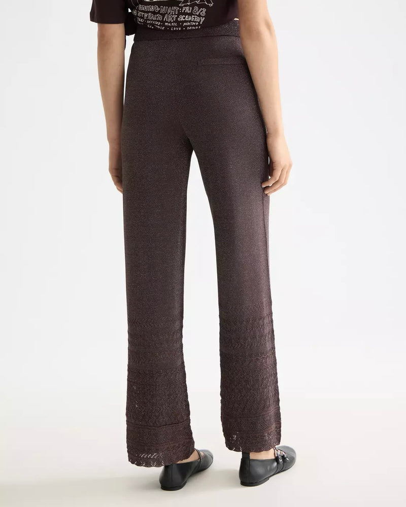SCOTCH&SODA-METALLIC POINTELLE TROUSER