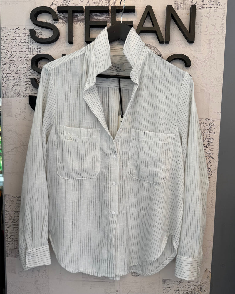CLEDOR-STRIPES SHIRT WHITE