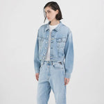 REPLAY-RECYCLED COTTON LIGHT DENIM JACKET