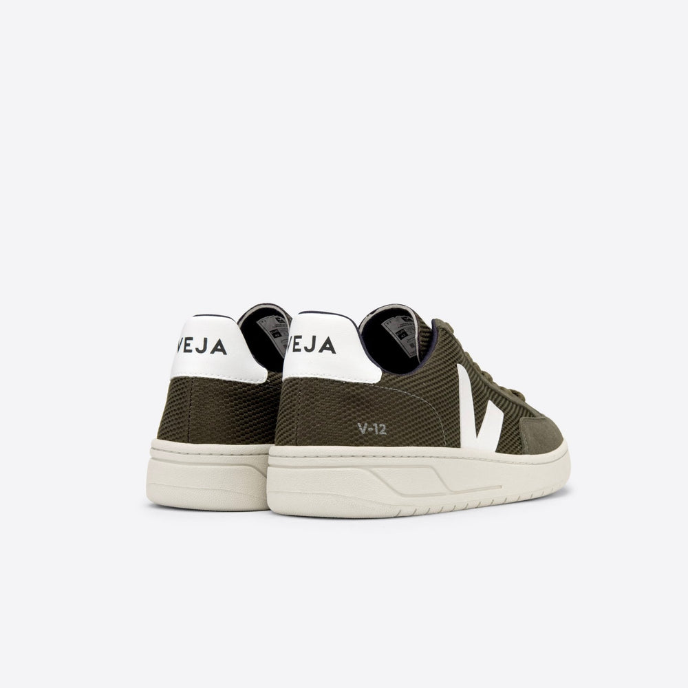 VEJA- V12 VEGAN B-MESH OLIVE WHITE