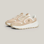 TOMMY HILFIGER-MONOGRAM LEATHER CHUNKY RUNNER TRAINERS