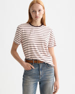 SCOTCH&SODA-STRIPED REGULAR T-SHIRT