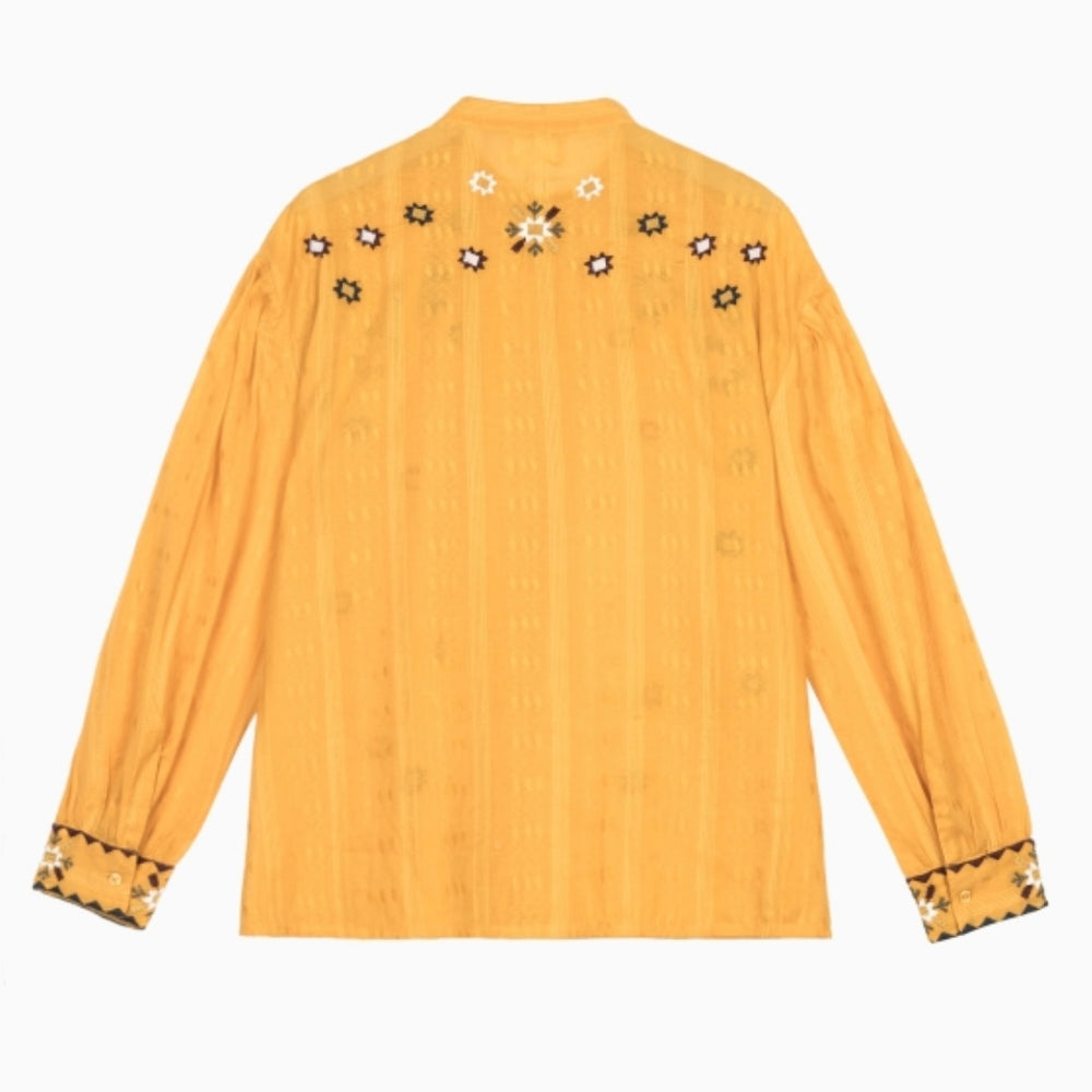 ANJE PARIS- Embroidered flower blouse