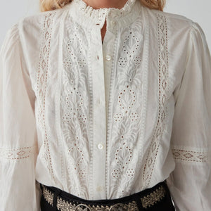 MAISON HOTEL-Emanuelle Blouse - Panna Cotta