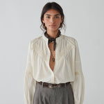 MAISON HOTEL-Agueda Blouse - Romance Bone
