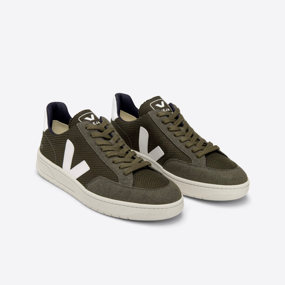 VEJA- V12 VEGAN B-MESH OLIVE WHITE