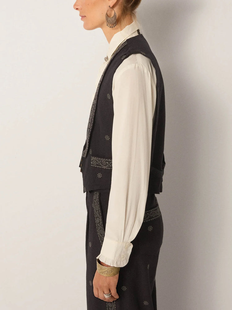 MAISON HOTEL-Lupita Vest - Charro Black