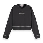 SCOTCH & SODA-Flatlock Chest Logo Sweatshirt