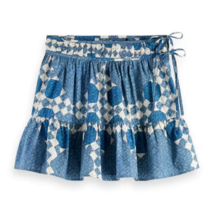 Scotch & Soda-Quilted Gathered Mini Skirt