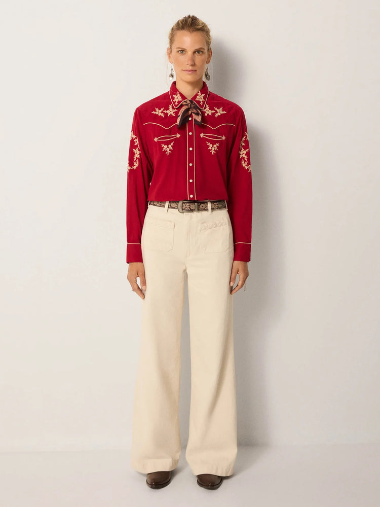 MAISON HOTEL-Rodeo Blouse - Red River