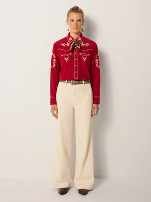 MAISON HOTEL-Rodeo Blouse - Red River