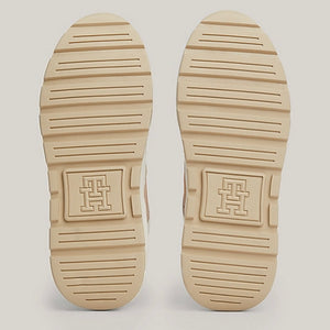 TOMMY HILFIGER-MONOGRAM LEATHER CHUNKY RUNNER TRAINERS