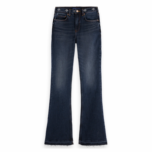 SCOTCH & SODA -THE CHARM FLARED JEANS WITH EMBROIDERY DETAILS - ROAD TRIP