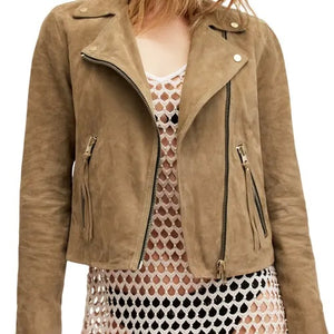 ALLSAINTS-dalby suede  leather biker jacket