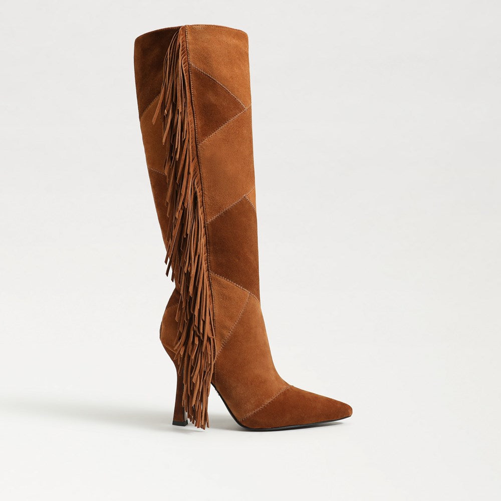 SAM EDELMAN-ELLIS WIDE CALF KNEE HIGH FRINGE BOOT