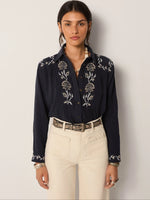 MAISON HOTEL-Raquel Blouse - Kind of Blue
