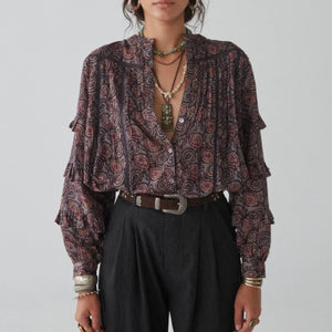 MAISON HOTEL-Venice Blouse - Starry Night