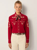 MAISON HOTEL-Rodeo Blouse - Red River