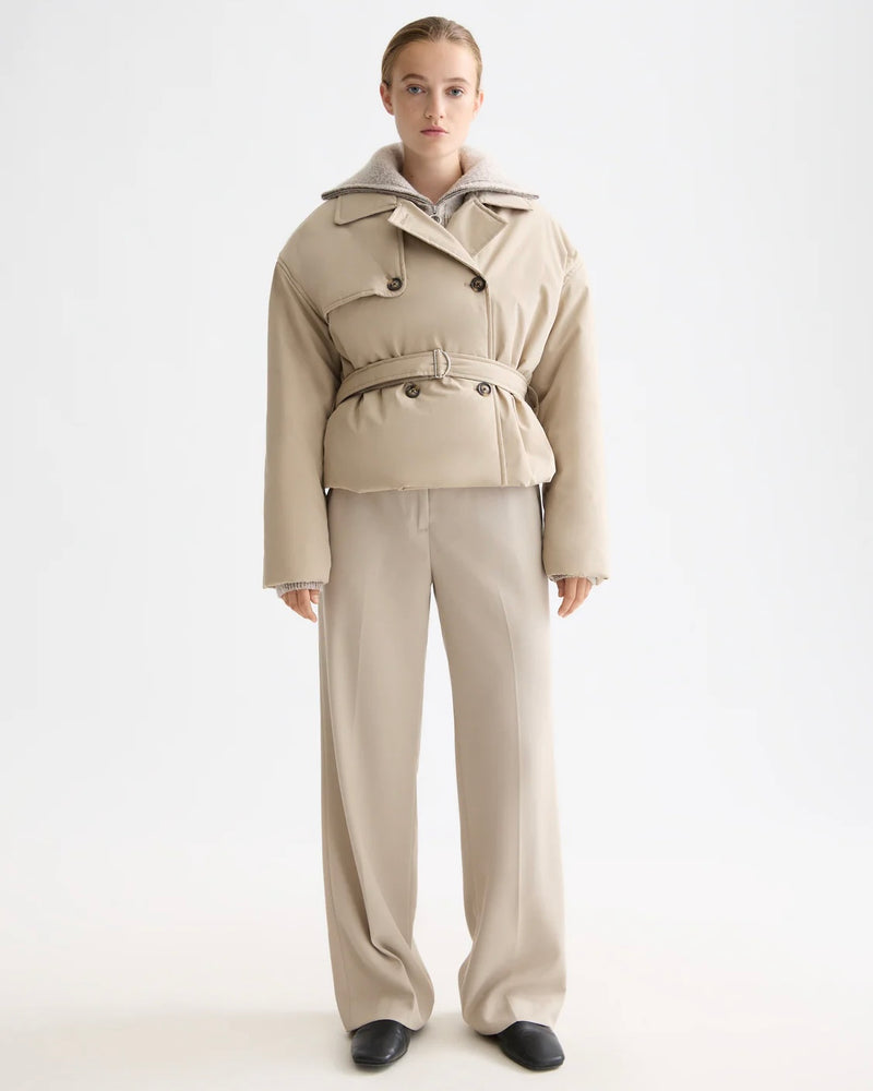 SCOTCH&SODA-LIGHTWEIGHT PADDED POPLIN TRENCH