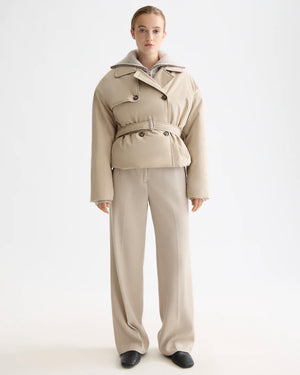 SCOTCH&SODA-LIGHTWEIGHT PADDED POPLIN TRENCH
