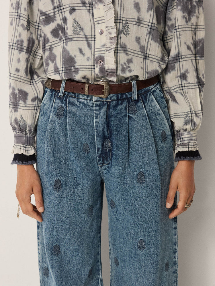 MAISON HOTEL-Paco Pant - Hamptons Blue