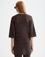 SCOTCH&SODA-METALLIC POINTELLE PULLOVER