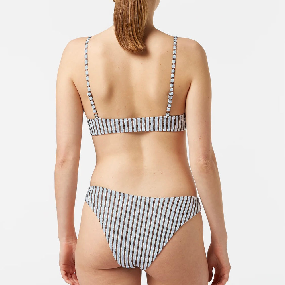 SCOTCH&SODA-TEXTURED STRIPE BIKINI BOTTOM