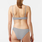 SCOTCH&SODA-TEXTURED STRIPE BIKINI BOTTOM