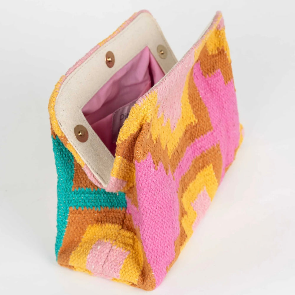 YUCATAN CLUTCH MULTICOLOR YELLOW