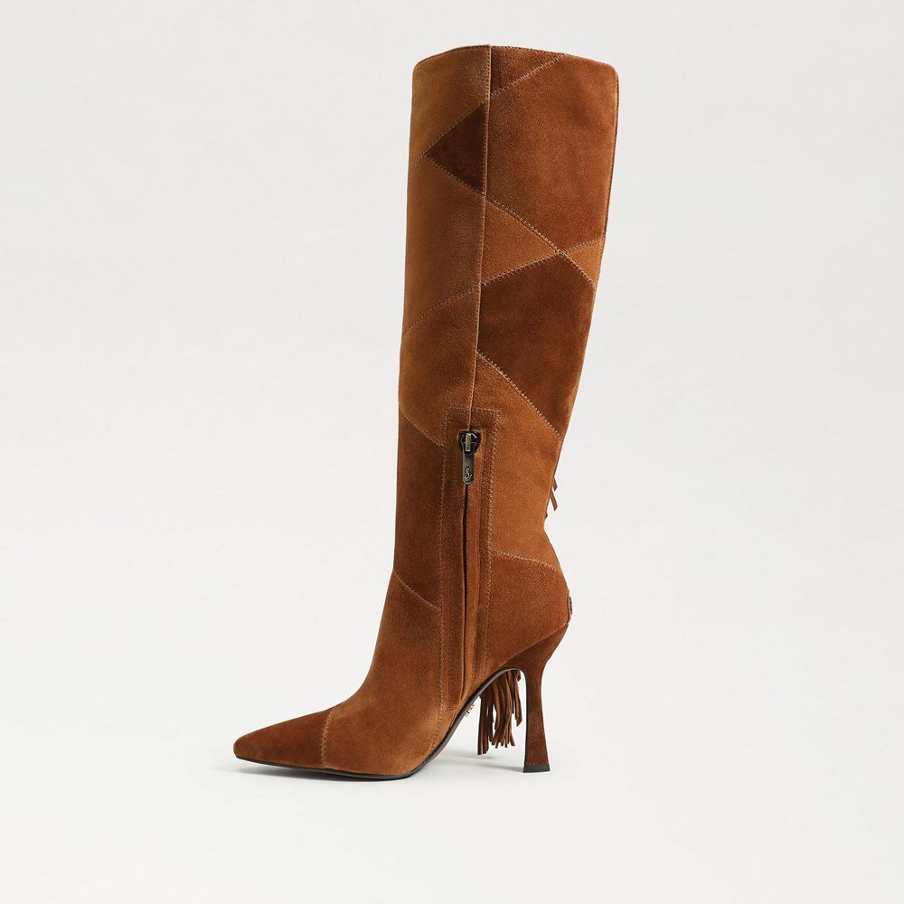 SAM EDELMAN-ELLIS WIDE CALF KNEE HIGH FRINGE BOOT