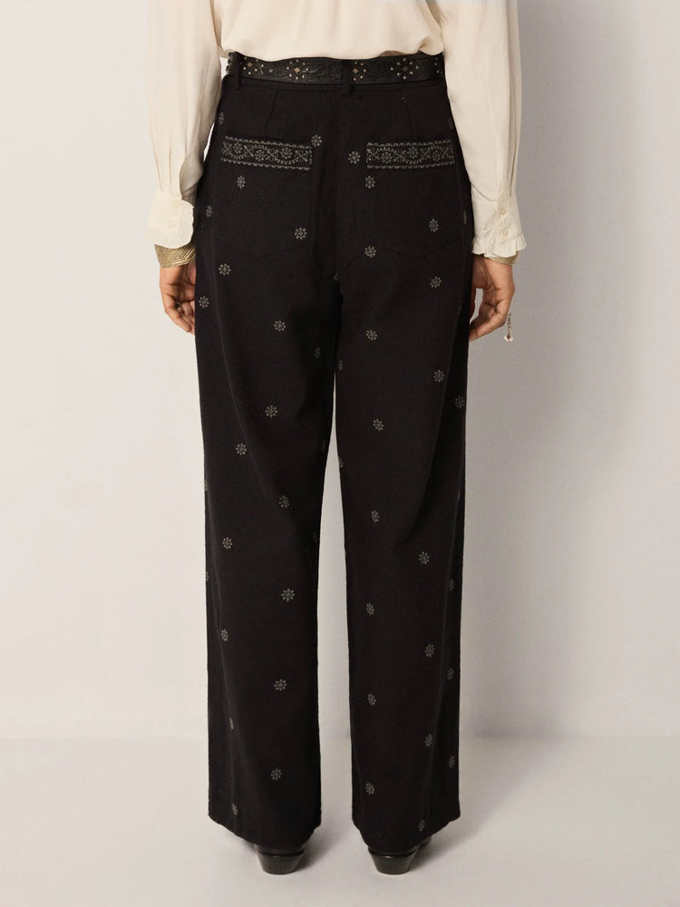 MAISON HOTEL-Diego Pant - Charro Black