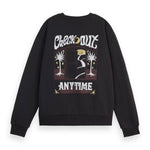 SCOTCH & SODA-Check Out Anytime Relaxed Fit Sweatshirt