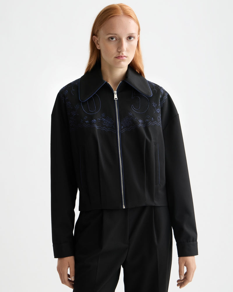 SCOTCH&SODA-EMBROIDERED BOMBER JACKET