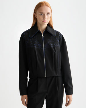 SCOTCH&SODA-EMBROIDERED BOMBER JACKET