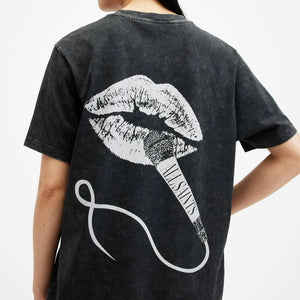 ALLSAINTS-Mic Boyfriend Printed T-Shirt