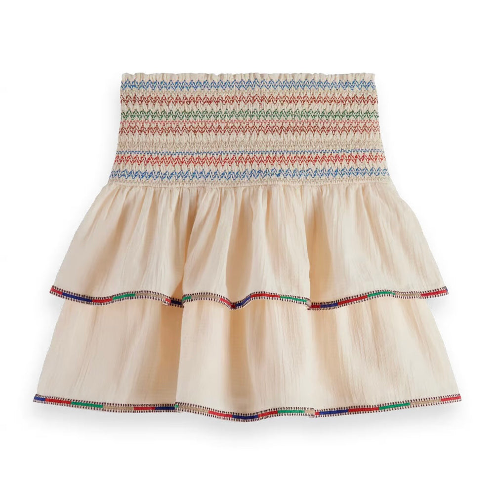 SCOTCH & SODA -Embroidered Mini Skirt