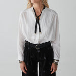 MAISON HOTEL-Yves Blouse - Tuxedo Off White