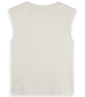 SCOTCH & SODA -Padded shoulder tank