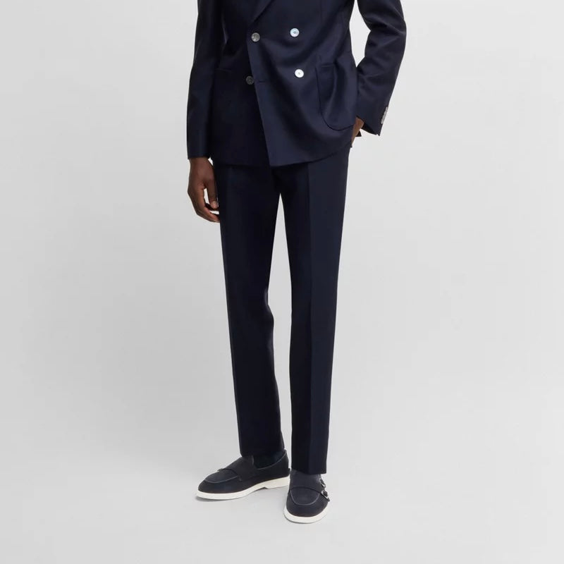 BOSS-SUEDE MONK SHOE WITH CONTRAST OUTSOLE