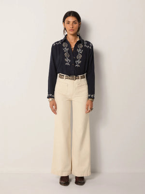 MAISON HOTEL-Raquel Blouse - Kind of Blue