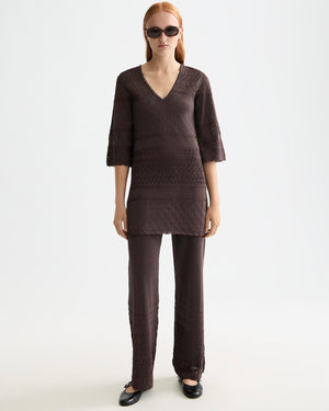 SCOTCH&SODA-METALLIC POINTELLE PULLOVER