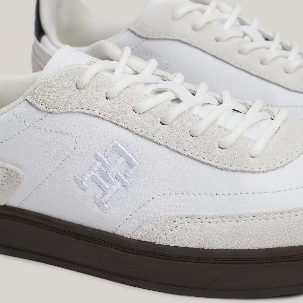 TOMMY HILFIGER-HERITAGE SUEDE COURT TRAINERS