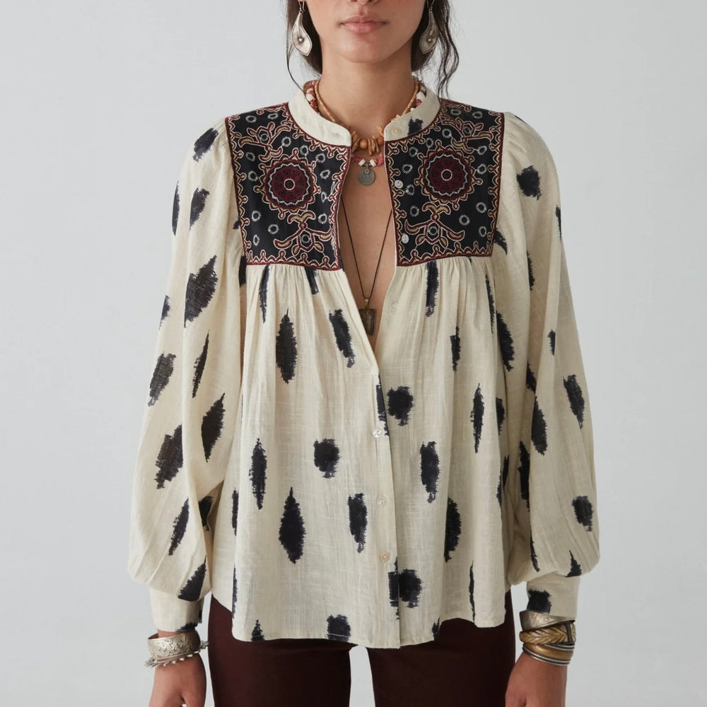 MAISON HOTEL-Macarena Blouse - Dust in the Wind