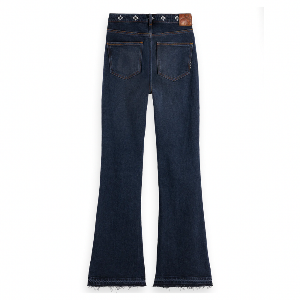 SCOTCH & SODA -THE CHARM FLARED JEANS WITH EMBROIDERY DETAILS - ROAD TRIP