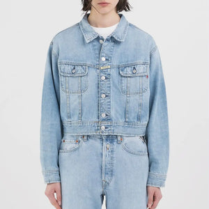 REPLAY-RECYCLED COTTON LIGHT DENIM JACKET