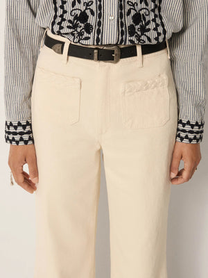 MAISON HOTEL-Hamlet Pant - Maxton Ecru