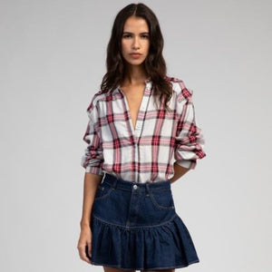 ANJE PARIS-plaid shirt