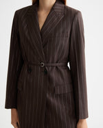 SCOTCH&SODA-DOUBLE BREASTED LUREX PINSTRIPE BLAZER