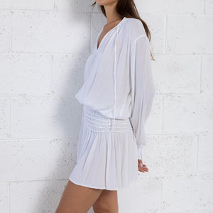 AVISHAG DRESS- WHITE